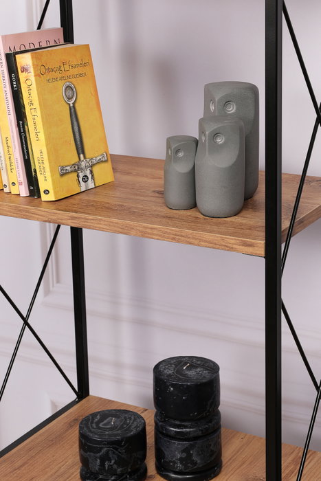 Hanah Home Tervel - Pine Estantería Industrial